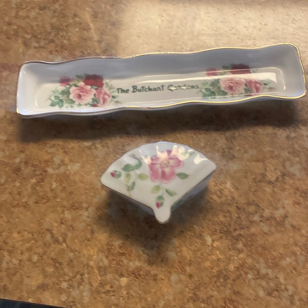 Pair of trinket dishes. I collected them for years Always bought them traveling